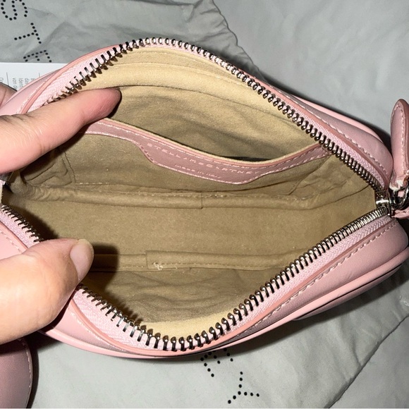 NWT Stella McCartney Quilted Pink Star Camera Crossbody Bag - Picture 6 of 13